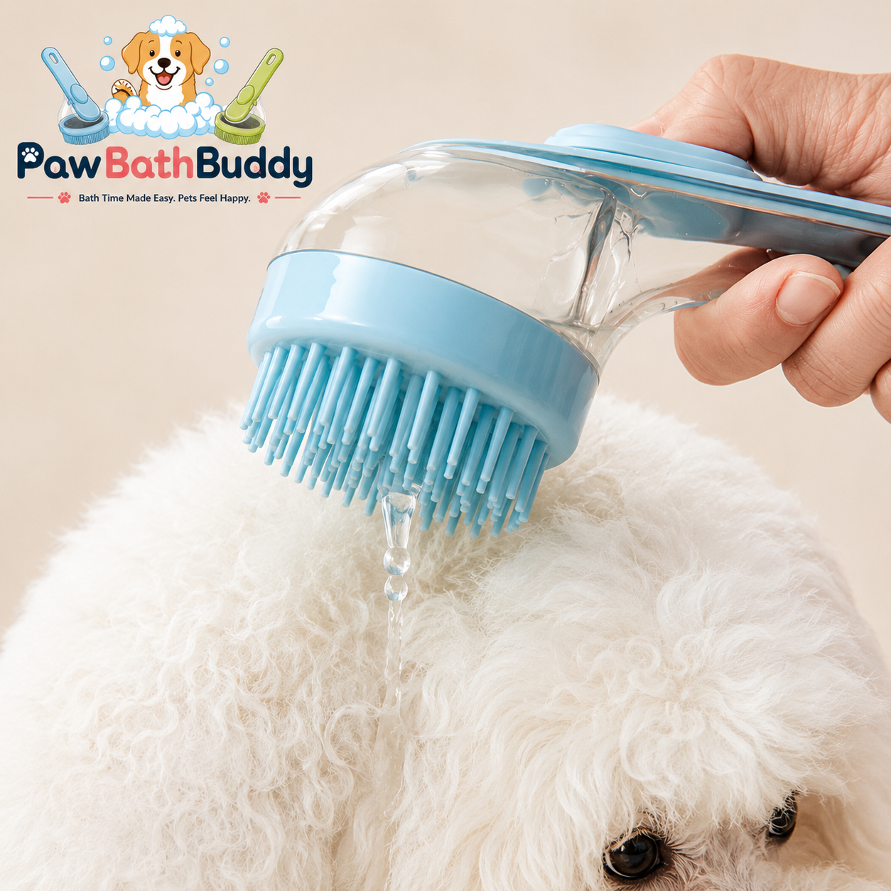 PawBathBuddy™ 2-in-1 Pet Bath Brush